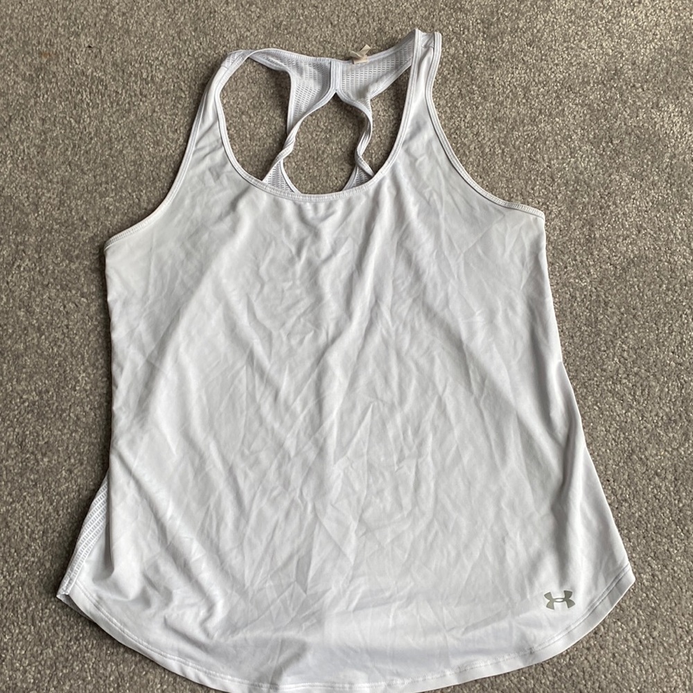White Under Armour tank